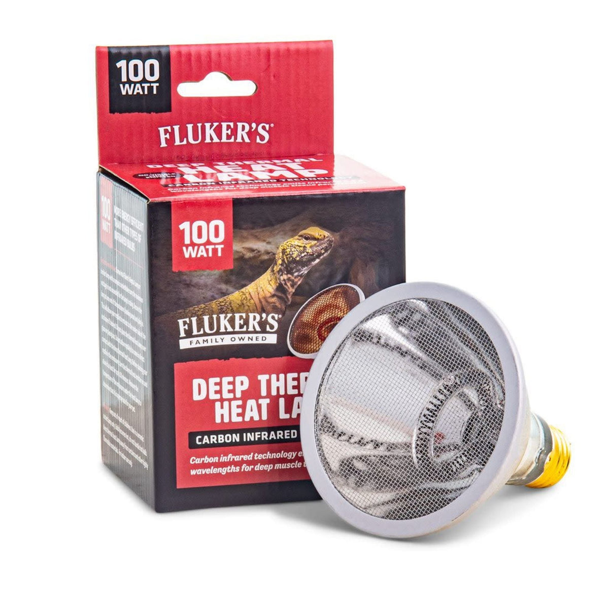 Fluker's Deep Thermal Heat Lamp — 100W package
