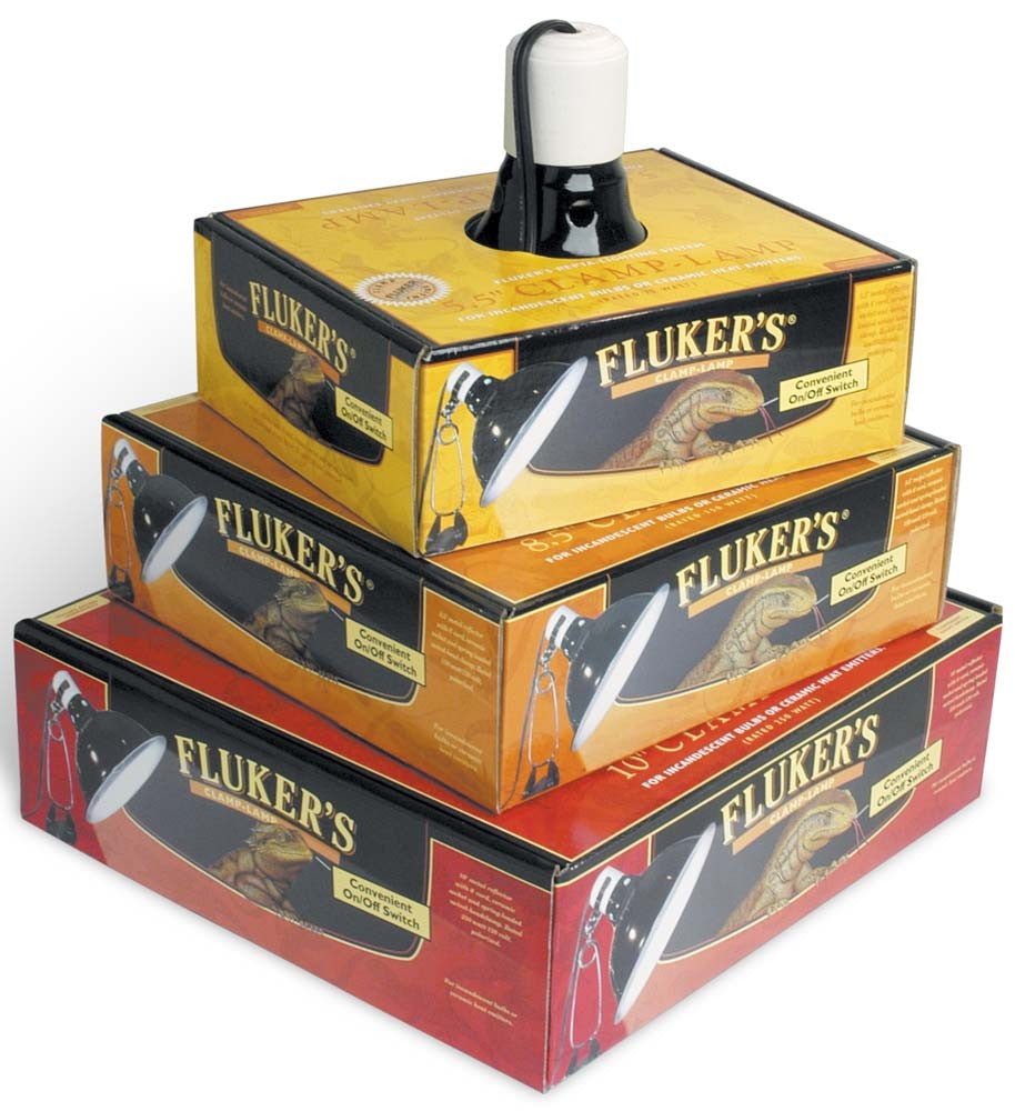 Fluker's Repta-Clamp Lamp with switch, 5.5-inch reflector
