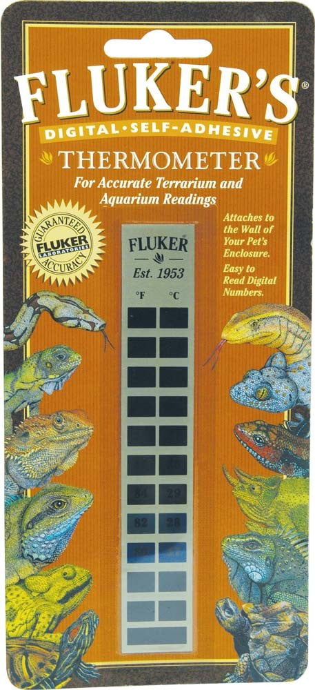 Fluker's digital self-adhesive reptile thermometer
