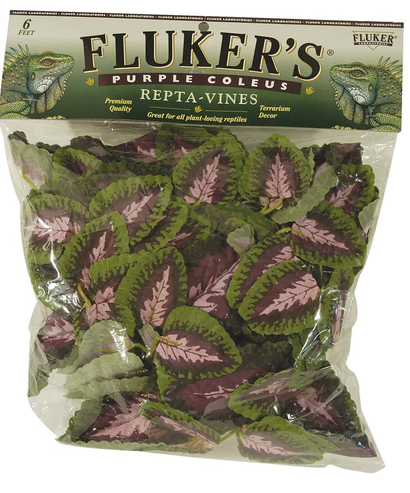 Fluker's Purple Coleus Repta-Vines, 6-foot artificial terrarium vine