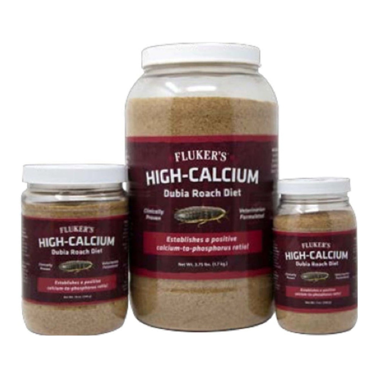 Fluker's High-Calcium Dubia Roach Diet, 14 oz container