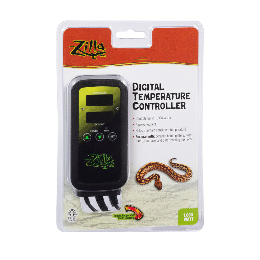 Zilla digital temperature controller with probe and outlets