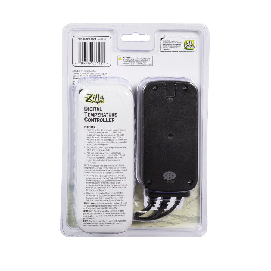 Zilla 1000W temperature controller setup information