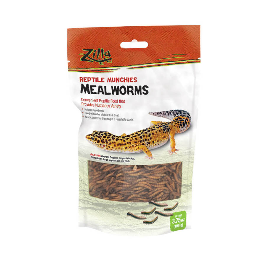 Zilla Reptile Munchies Mealworms 3.75 oz