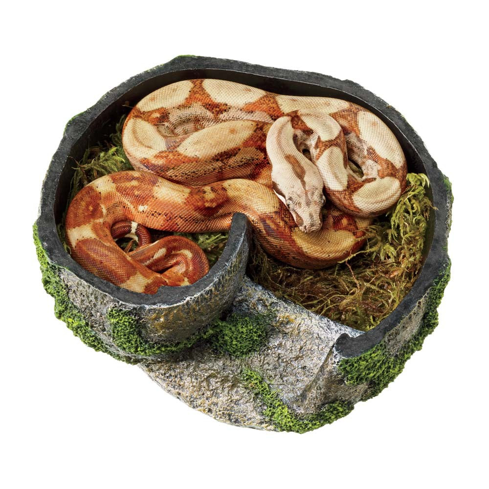 Zilla Rock Lair humidity-supporting reptile hide, Small