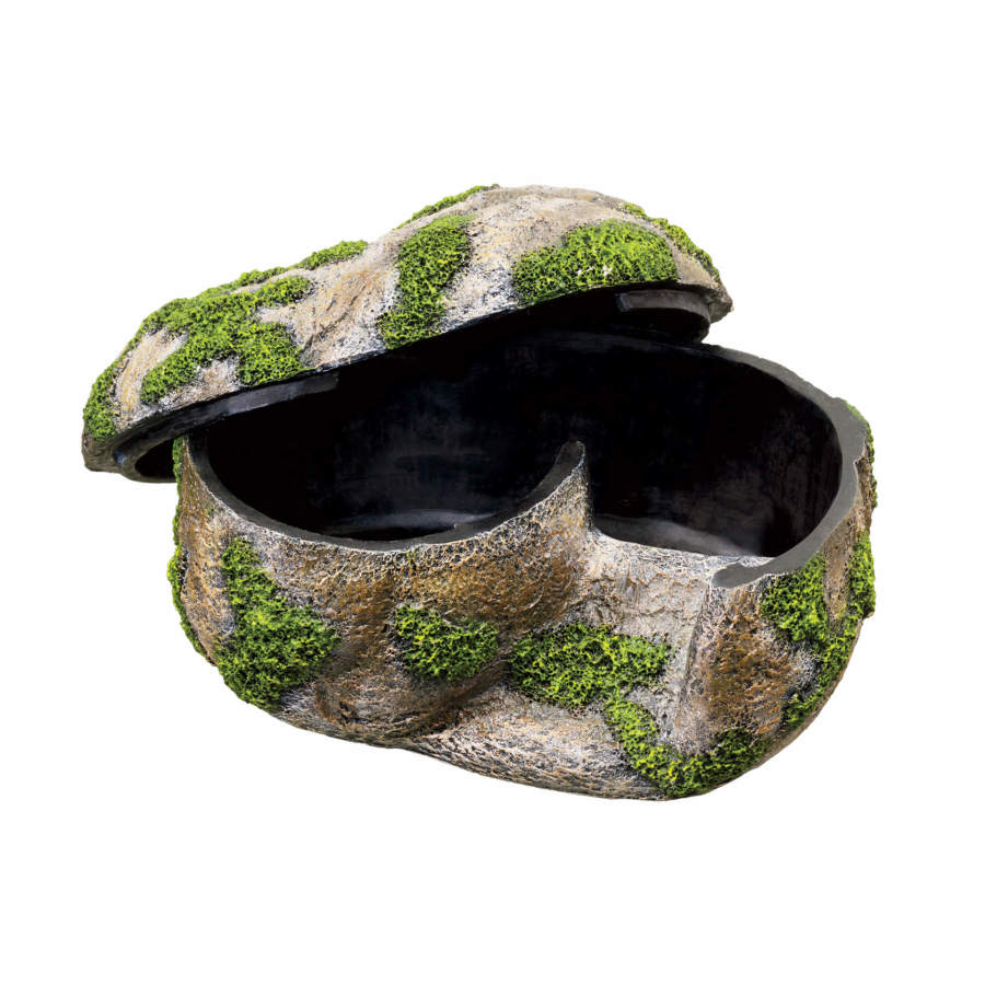 Zilla Rock Lair humidity-supporting reptile hide, Medium