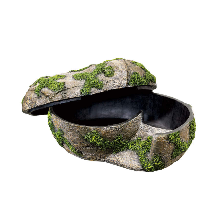 Zilla Rock Lair humidity-supporting reptile hide, Large