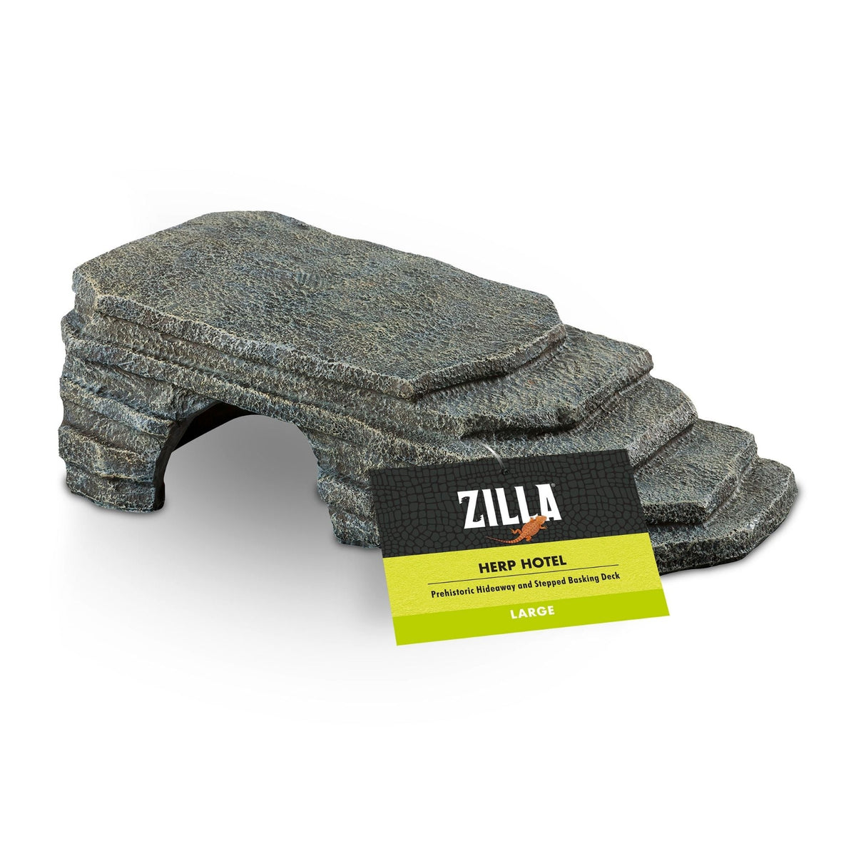 Zilla Herp Hotel reptile hide and basking platform, large