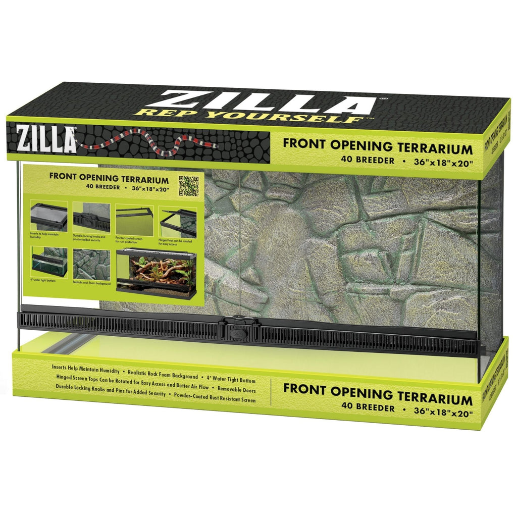 Zilla Front-Opening Terrarium 36 x 18 x 20 inch enclosure