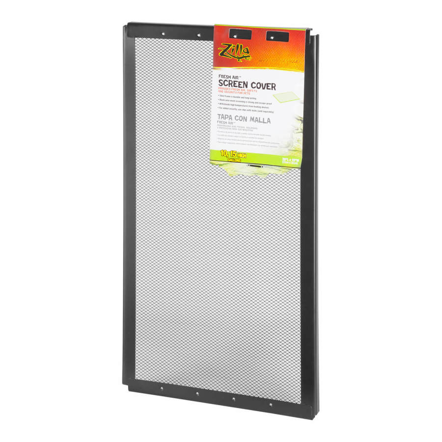 Zilla Fresh Air Screen Cover 20 x 10 in steel mesh terrarium lid