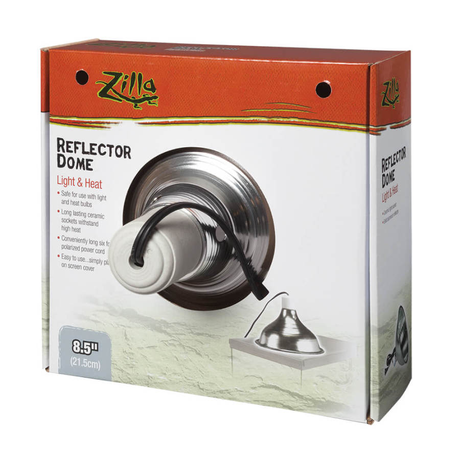 Zilla Aluminum Reflector Dome Lamp - 8.5 in