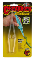 Zoo Med Creatures glow-in-the-dark feeding tongs — 6 in