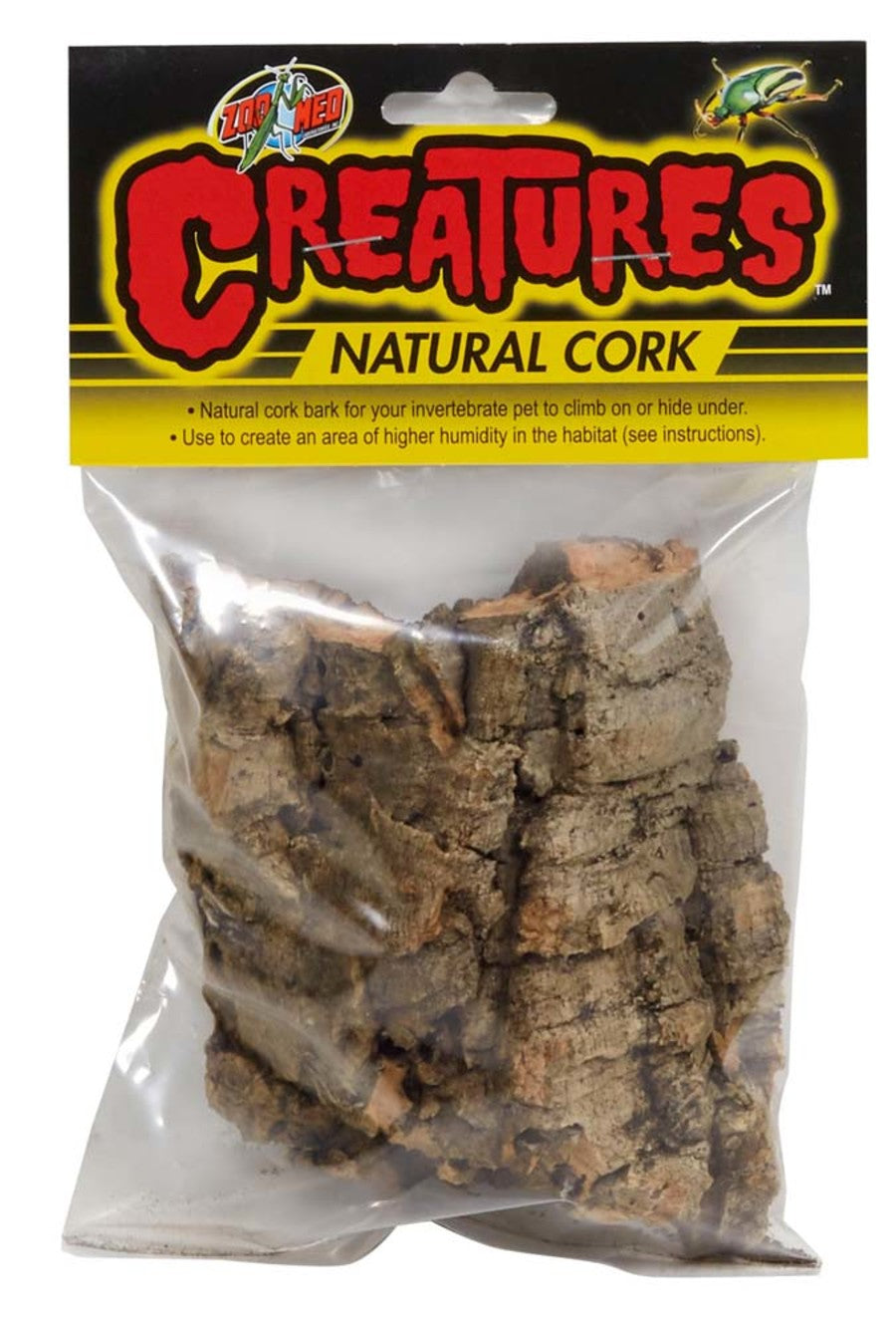 Zoo Med Creatures natural cork bark for habitat climbing and cover
