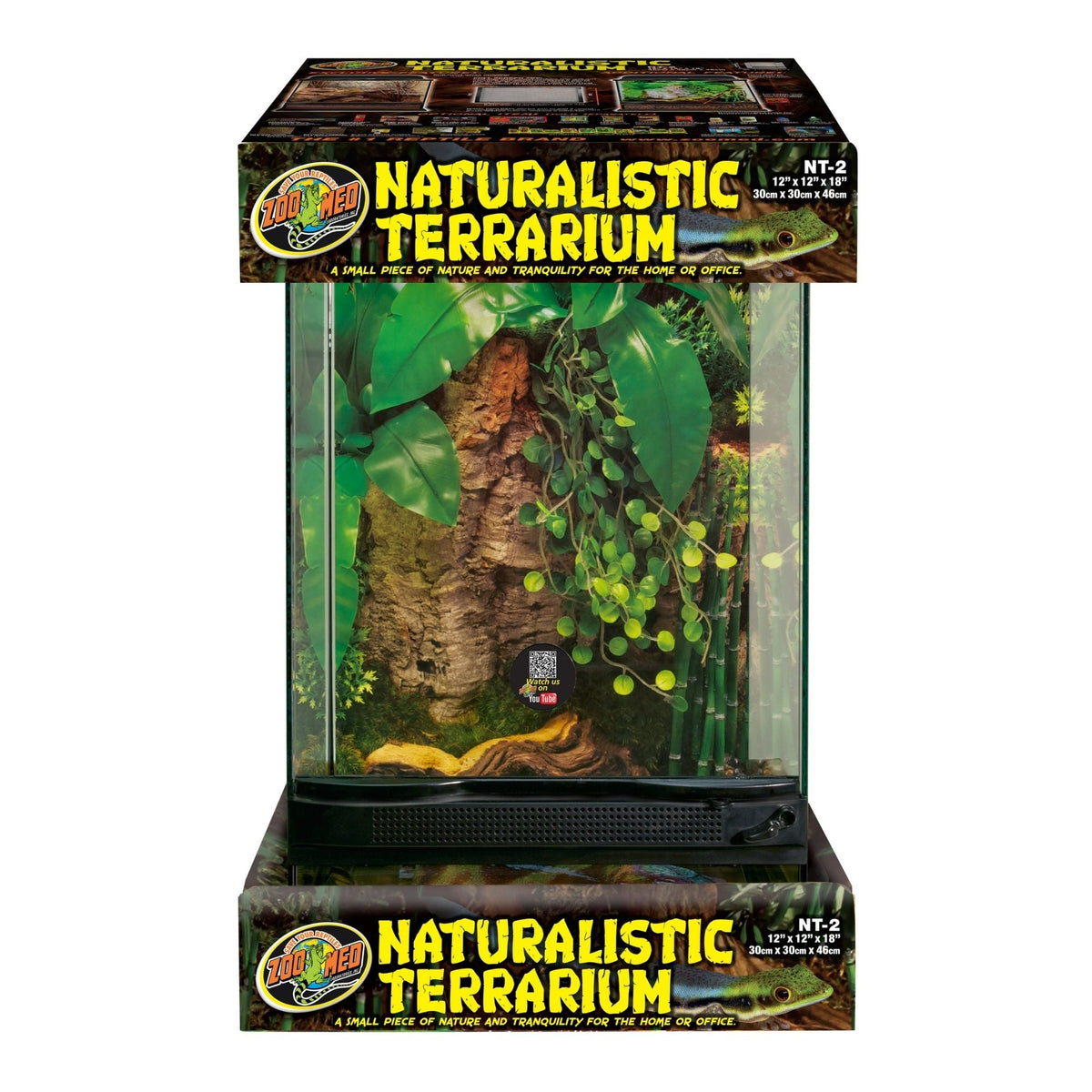 Zoo Med Naturalistic Terrarium 12 x 12 x 18 inch front-opening enclosure
