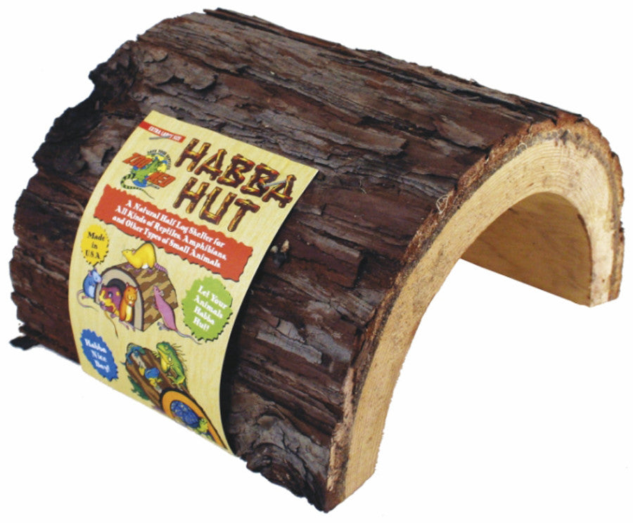Zoo Med Habba Hut extra-large natural wood reptile hide