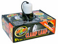 Zoo Med Deluxe Porcelain Clamp Lamp with 5.5-inch black reflector