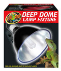 Zoo Med Deep Dome 8.5-inch reptile lamp fixture in black
