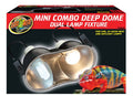 Zoo Med Mini Combo Deep Dome fixture with two 5.5-inch reflectors