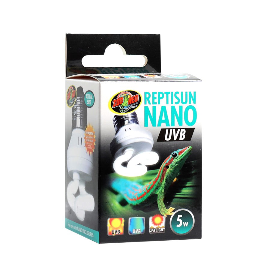 Zoo Med ReptiSun Nano UVB 5W lamp front packaging