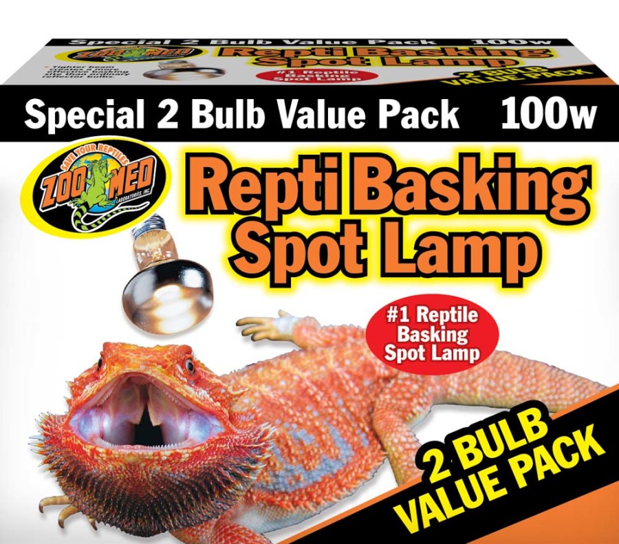 Zoo Med Repti Basking Spot Lamp 100W two-pack