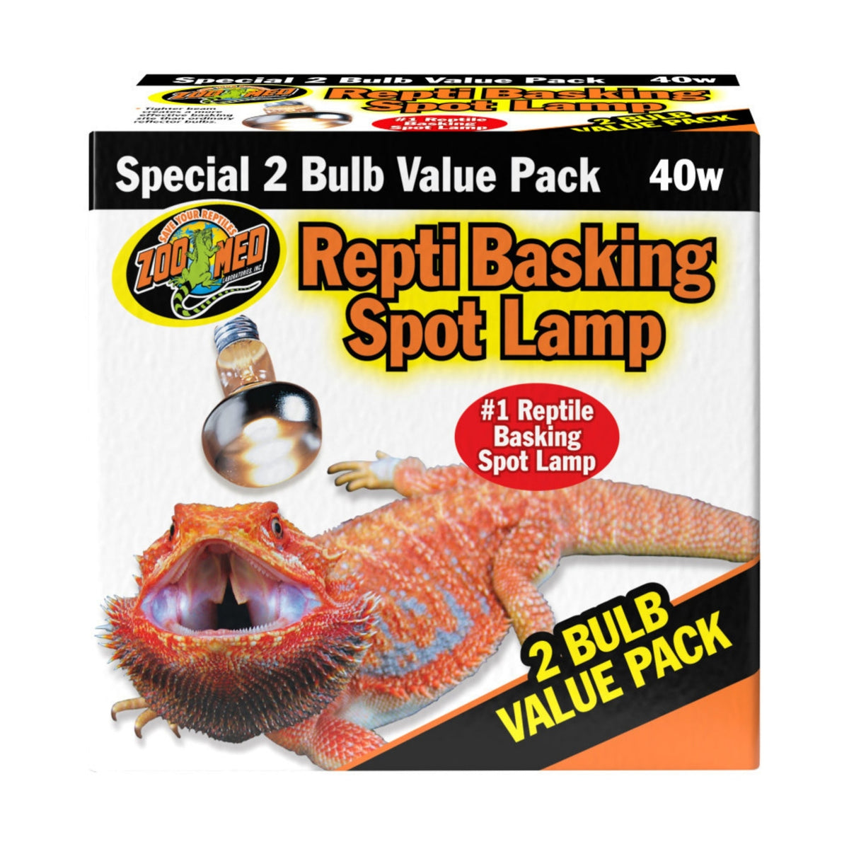 Zoo Med Repti Basking Spot Lamp 40W two-pack