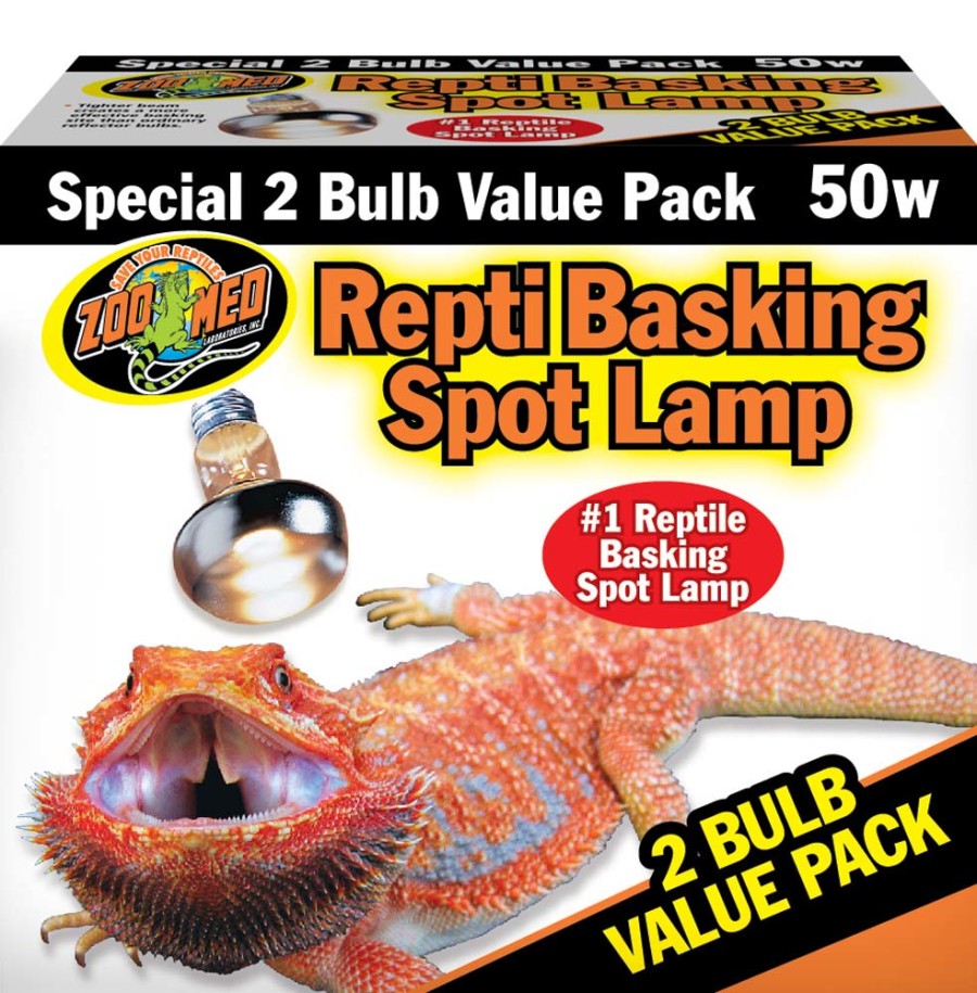 Zoo Med Repti Basking Spot Lamp 50W two-pack