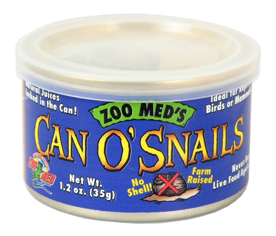 Zoo Med Can O' Snails 1.7 oz reptile feeder food