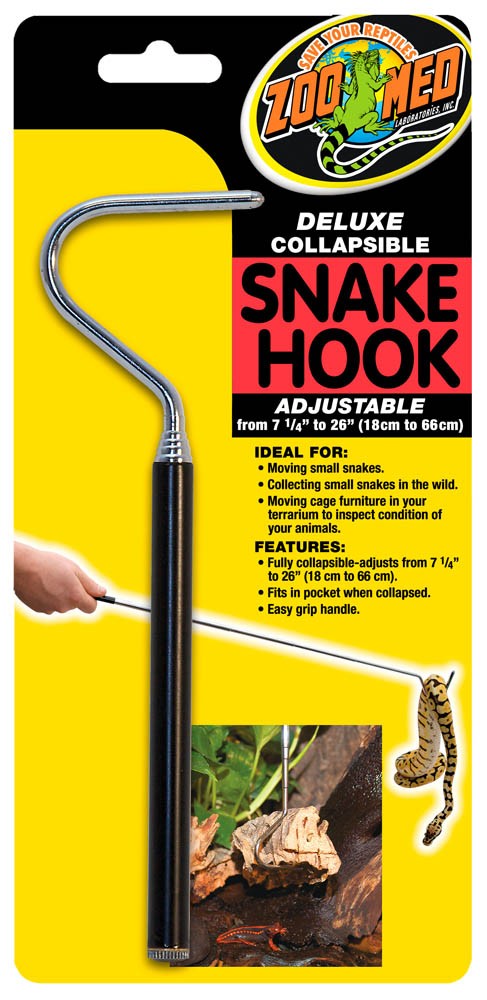 Zoo Med collapsible snake hook — adjustable from 7.25 to 26 in