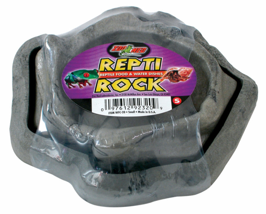 Zoo Med Repti Rock food and water dish set — small