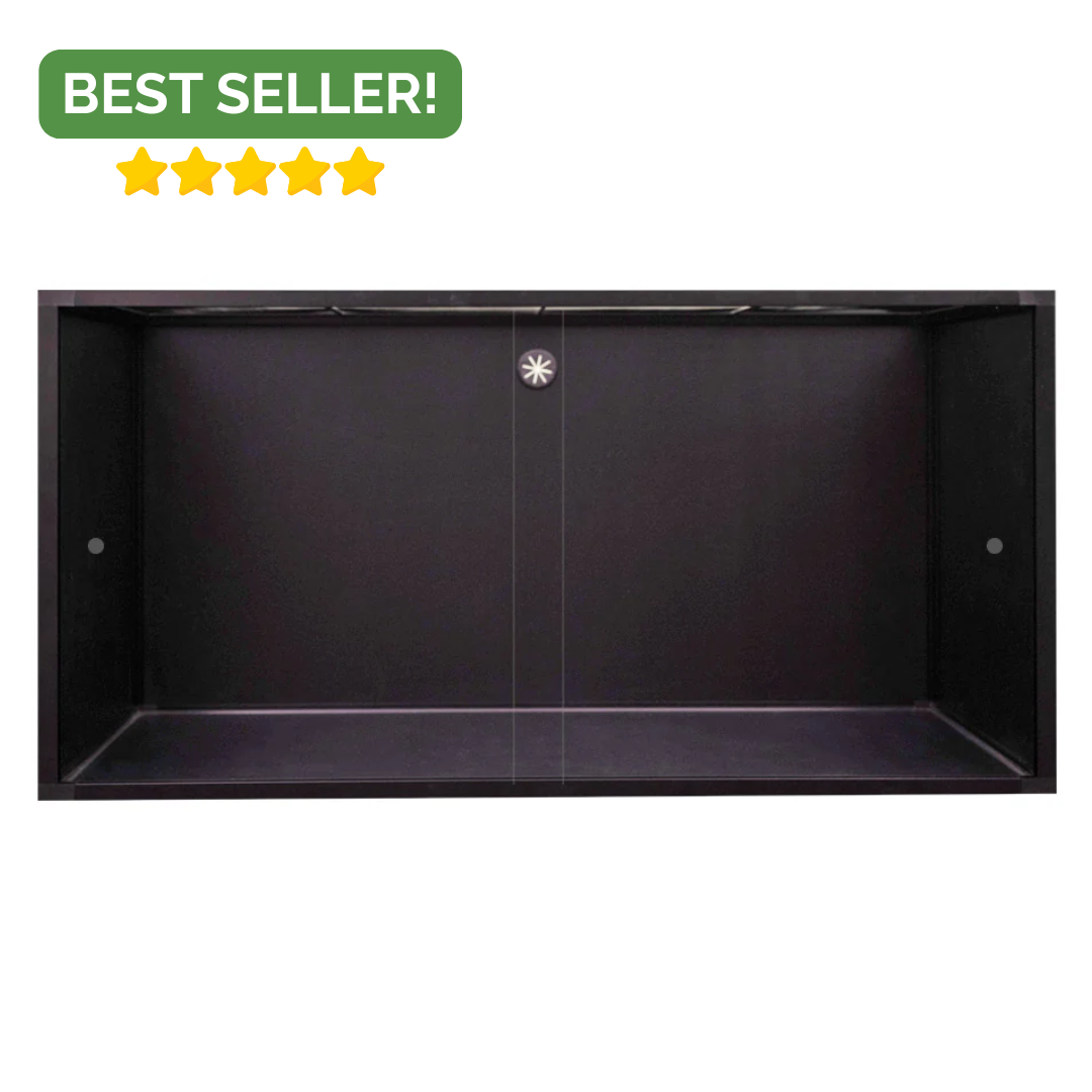 Zen Habitats 4 by 2 by 2 PVC reptile enclosure in black