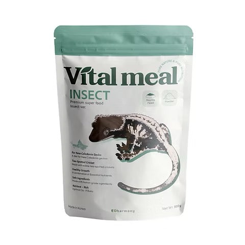 VitaMeal Insect formula packaging; select 50 g or 500 g before ordering